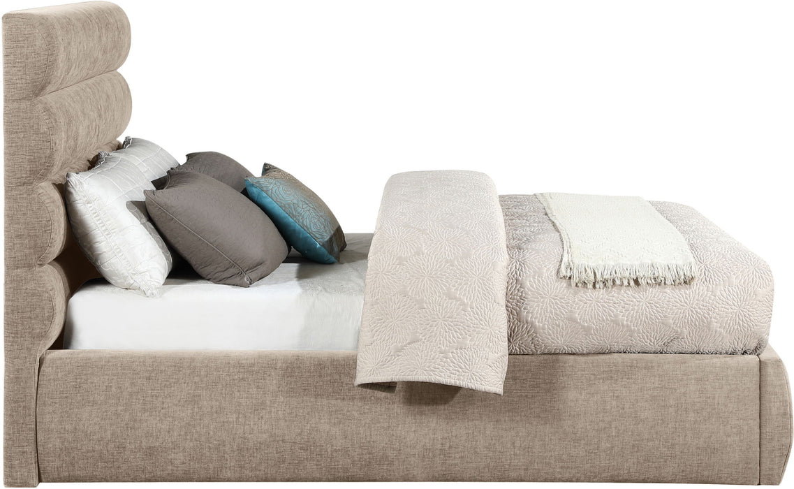 Adam - Chenille Fabric Bed With 52" Headboard