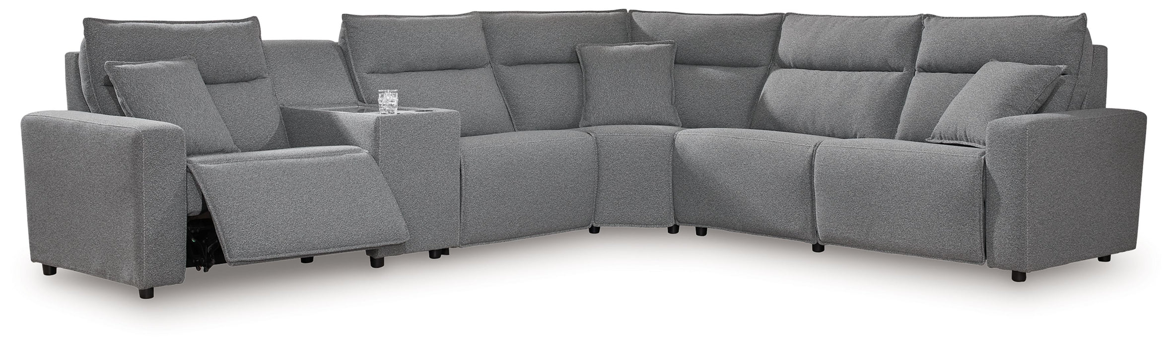 ModMax II - Salt And Pepper - Reclining Sectional