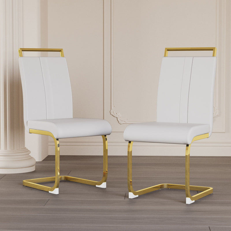Side Dining Room Chair, Padded Seat High Back
