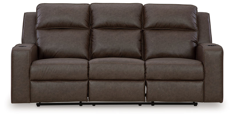 Lavenhorne - Rec Sofa W/Drop Down Table - Granite