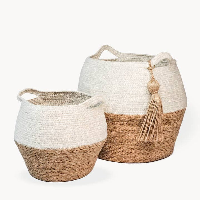 Handwoven Storage Basket | Agora Jar | Set of 2