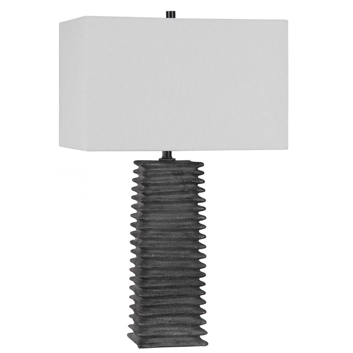 Sanderson - Metallic Table Lamp - Charcoal