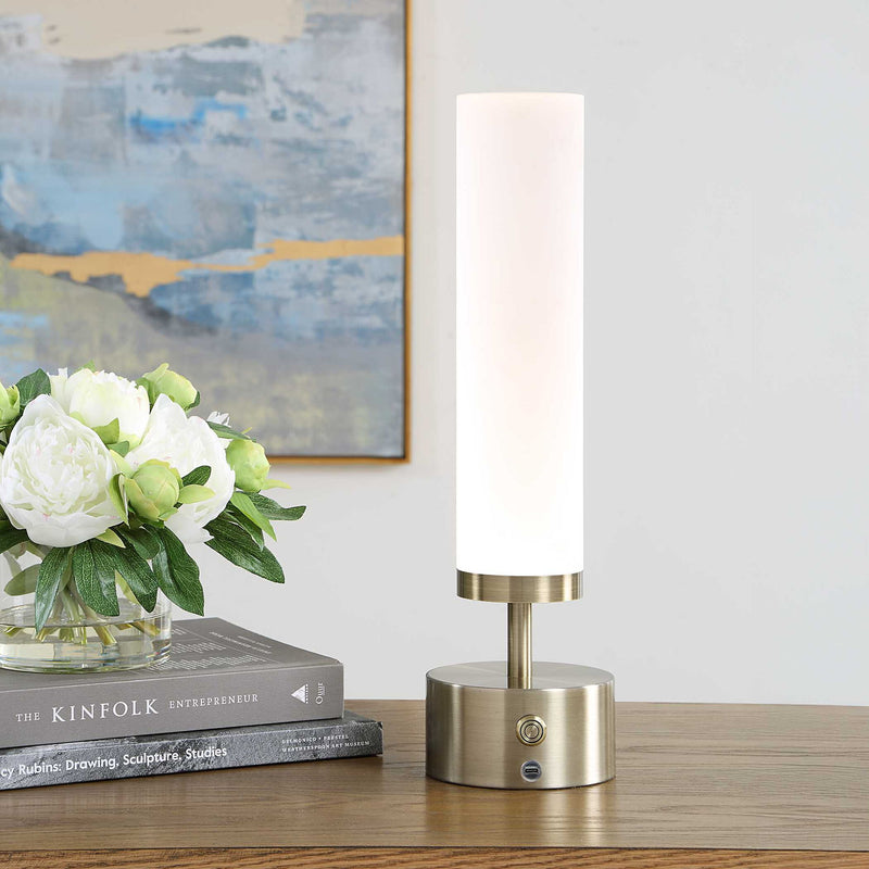 Auden - Rechargeable LED Accent Lamp - Brass,Gold