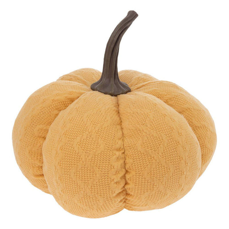 Large Plush Saffron Yellow Pumpkin Fall Autumn Décor