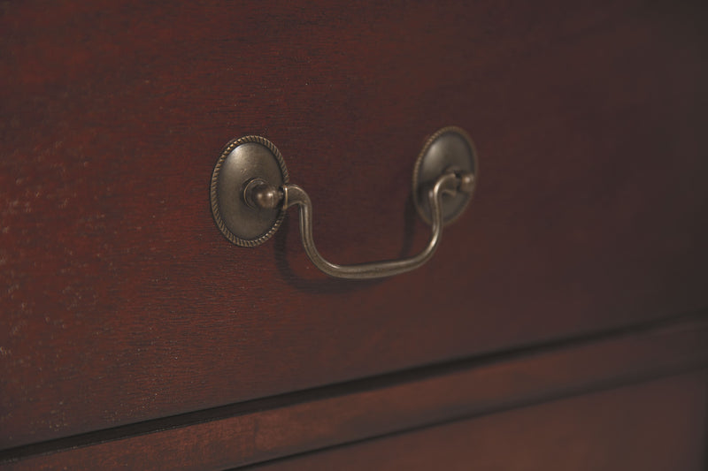 Alisdair - Two Drawer Night Stand - Reddish Brown