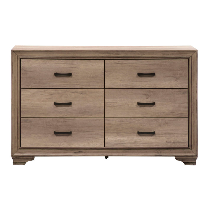 Sun Valley - 6 Drawer Dresser - Light Brown