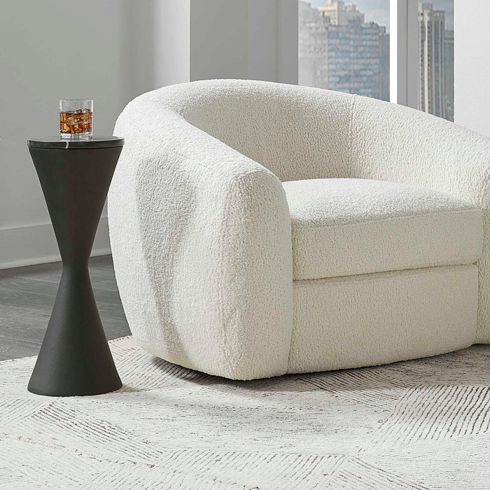 Time's Up - Hourglass Shaped Drink Table