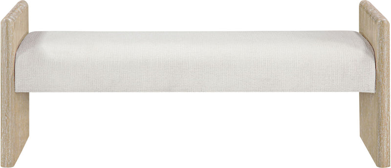 Hickory - Fabric Upholstered Bench - Natural Frame