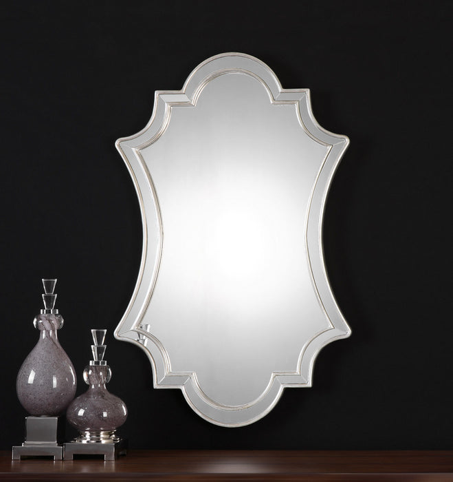 Elara - Wall Mirror - Antiqued Silver