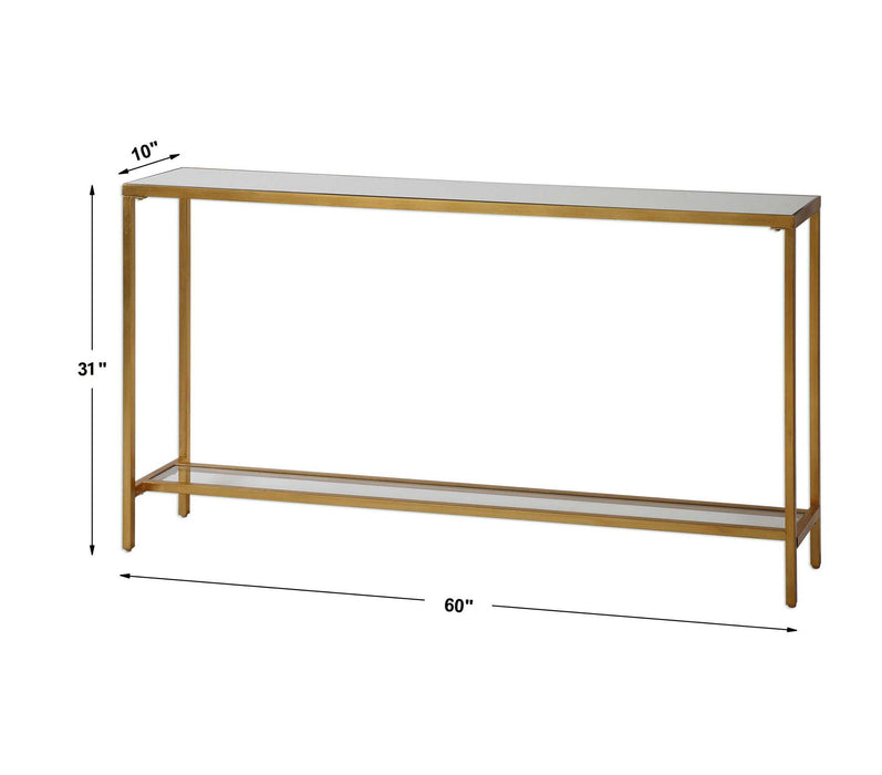 Hayley - Console Table - Gold