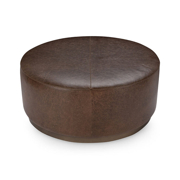 Clair - Leather Round Table