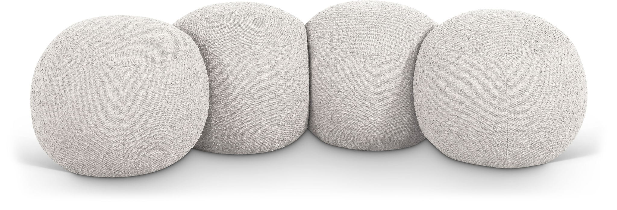 Apollo - Boucle Fabric Bench