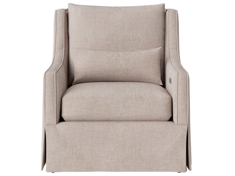 Hudson - Skirted Petite Recliner, Special Order - Beige