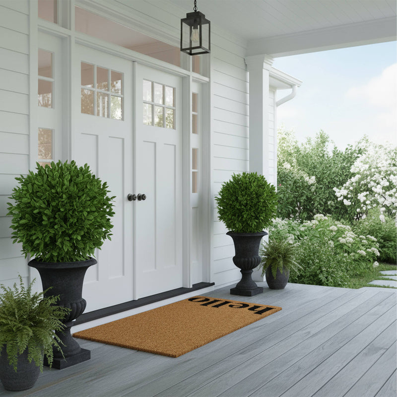 Vertical Hello Doormat