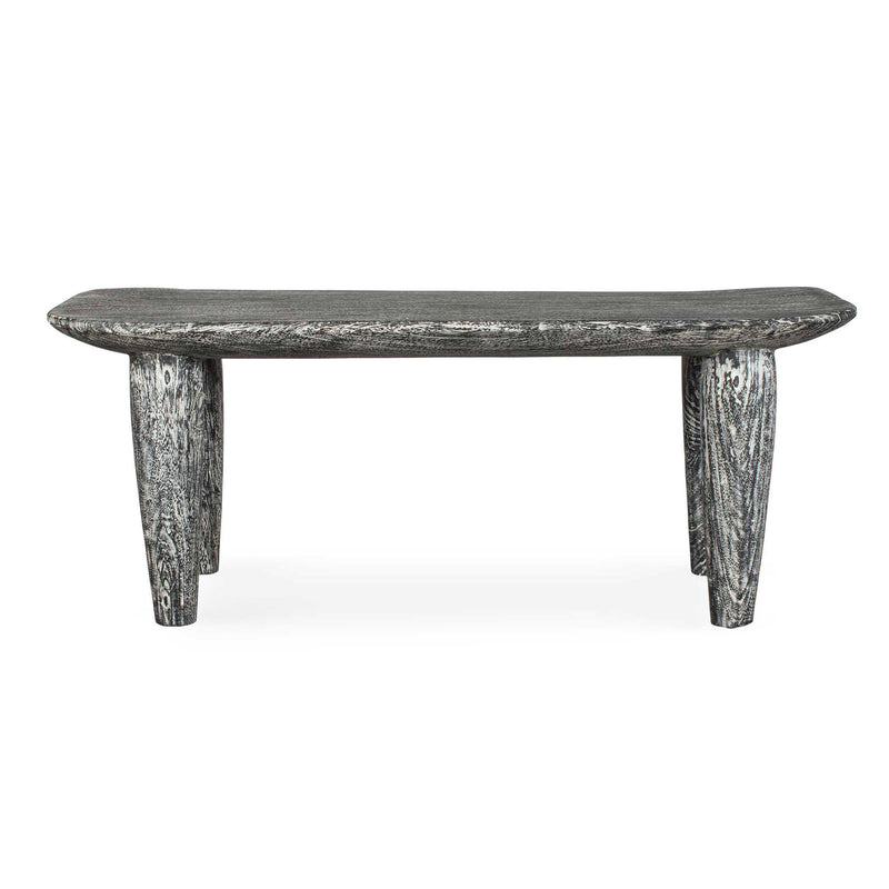 Fade To Black - Wood Bench - Black / White