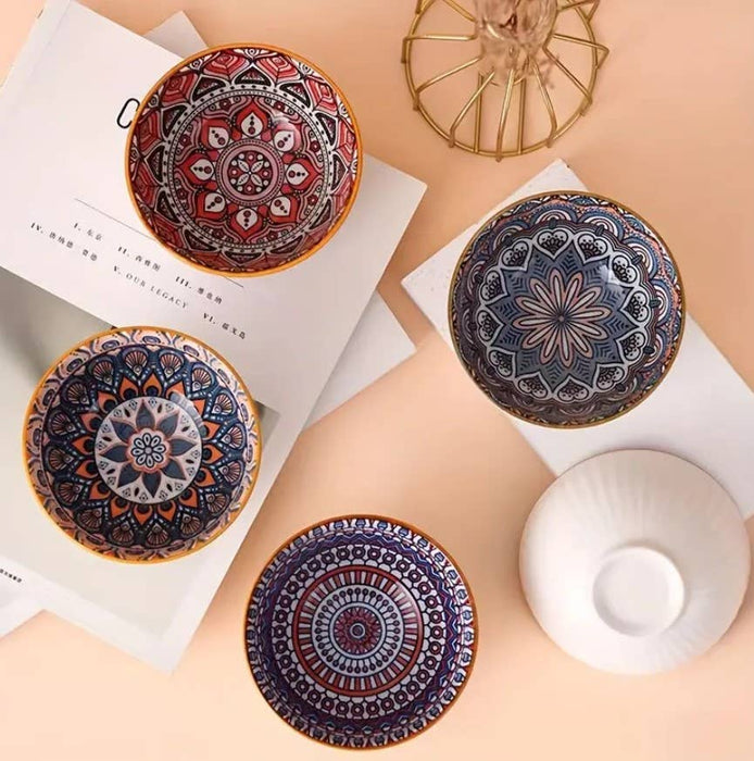 Ceramic mini rice bowl set of 6. Serving bowls for Miso Soup