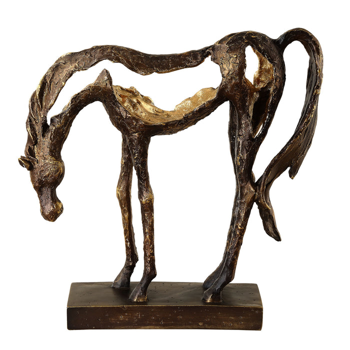 Openly Grazing - Horse Sculpture