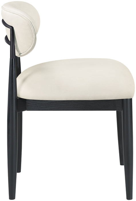 Riccio - Side Chair (Set of 2) - Black Frame