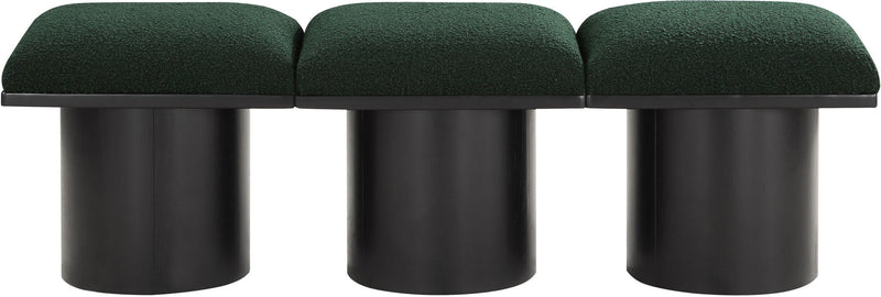 Pavilion - 3 Piece Modular Bench With Black Base