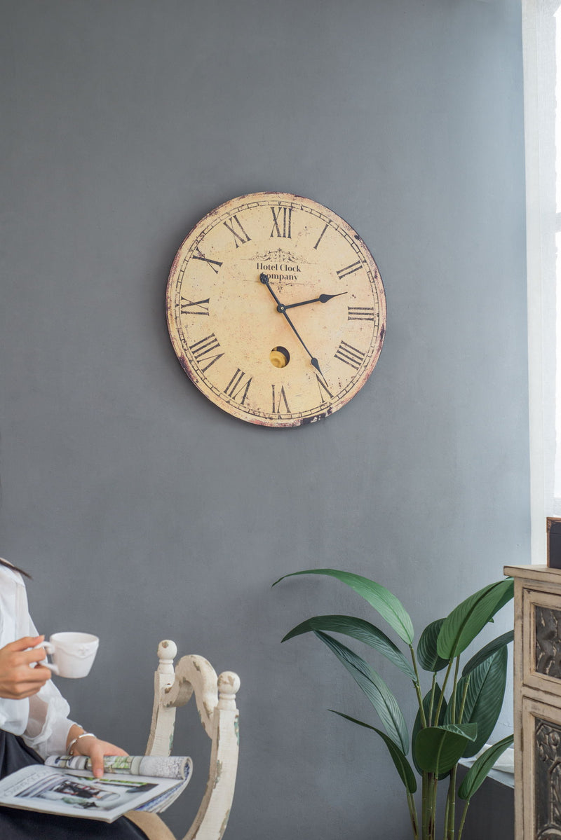 Wall Clock - Beige