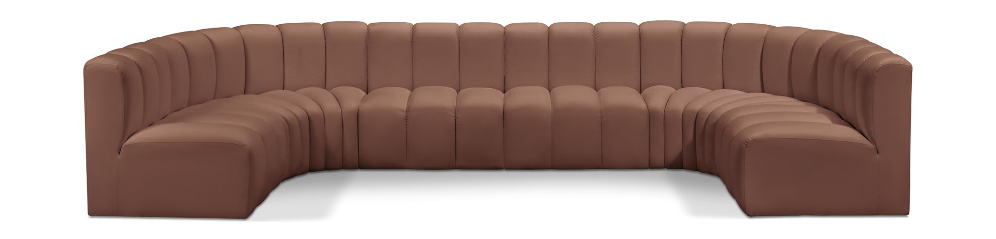 Arc - Faux Leather Modular U-Shaped Sectional