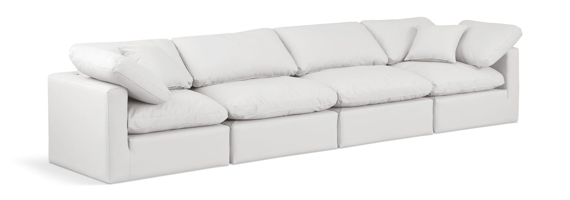 Indulge - Faux Leather 4 Seat Modular Sofa