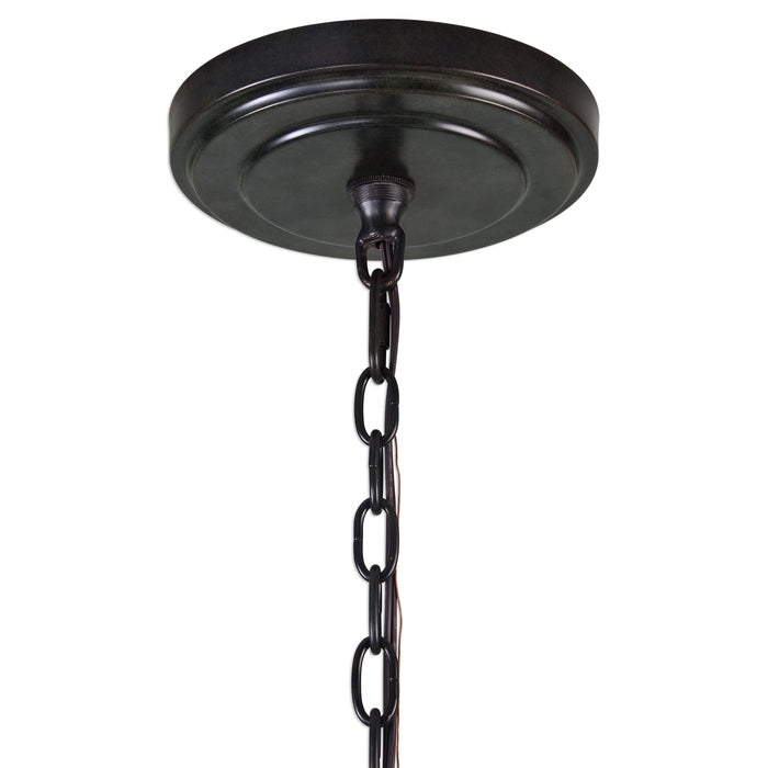 Marlow - 12 Light Circle Chandelier - Black