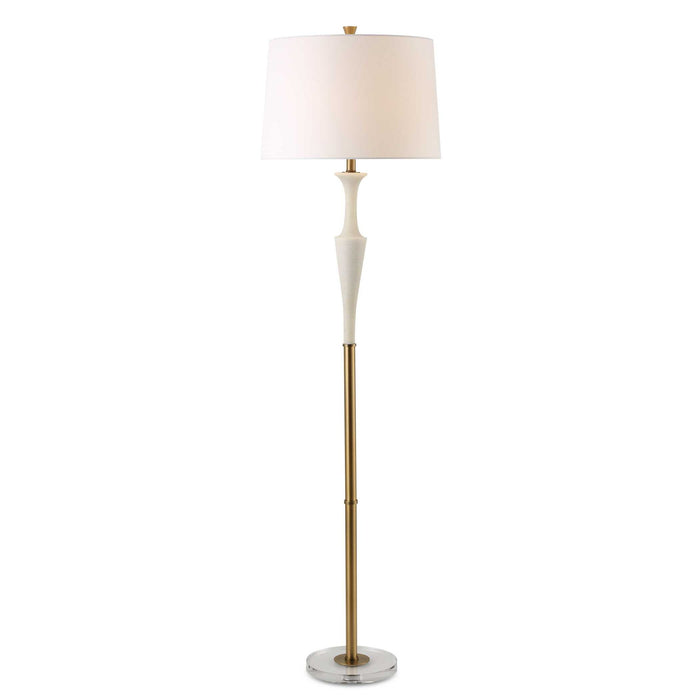 Colette - White Stone Floor Lamp