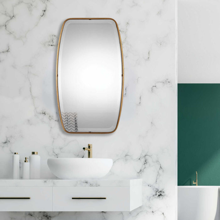 Canillo - Mirror - Antiqued Gold