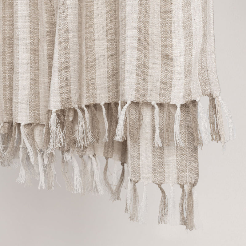 Linna - 50" x 70" Throw - Ivory / Natural