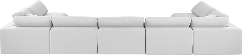 Comfy - 7 Piece Linen Modular Armless Sectional