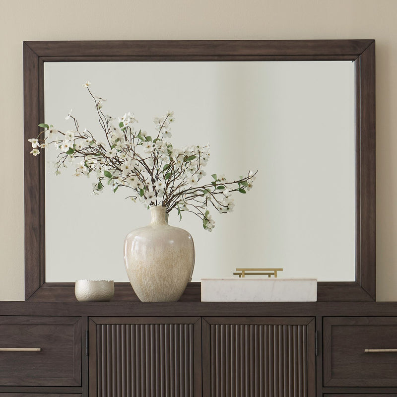 Modern Edge - Landscape Mirror - Caffe