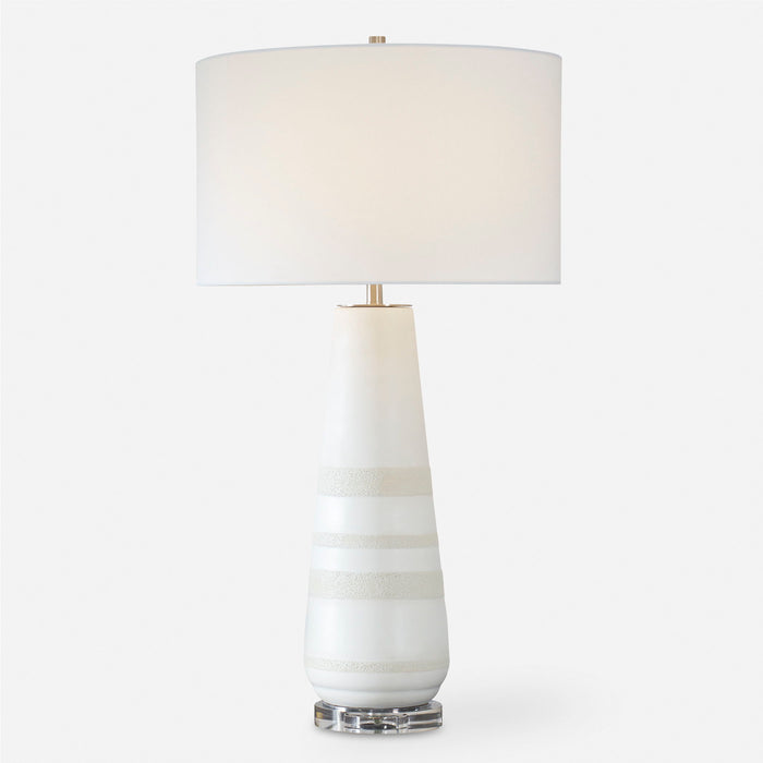 Santino - Crackled Ivory Table Lamp