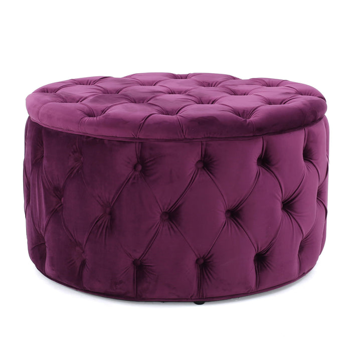 Modern Glam Ottoman Velvet