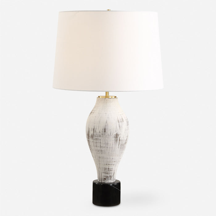 Magdaline - Rustic Table Lamp - White