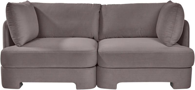 Hammond - Velvet Performance Fabric Upholstered 2 Piece Loveseat