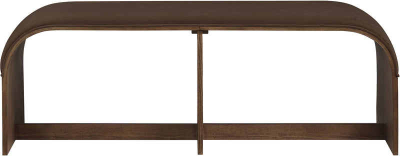 Sable - 52" Velvet Performance Fabric Upholstered Bench