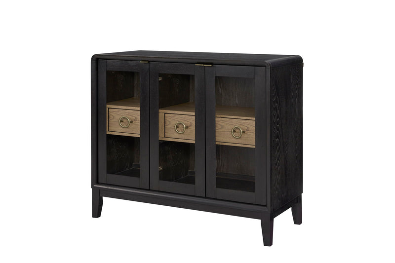 Elure - Glass Door Server - Peppercorn