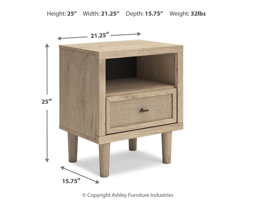 Cielden - Two-tone - One Drawer Night Stand