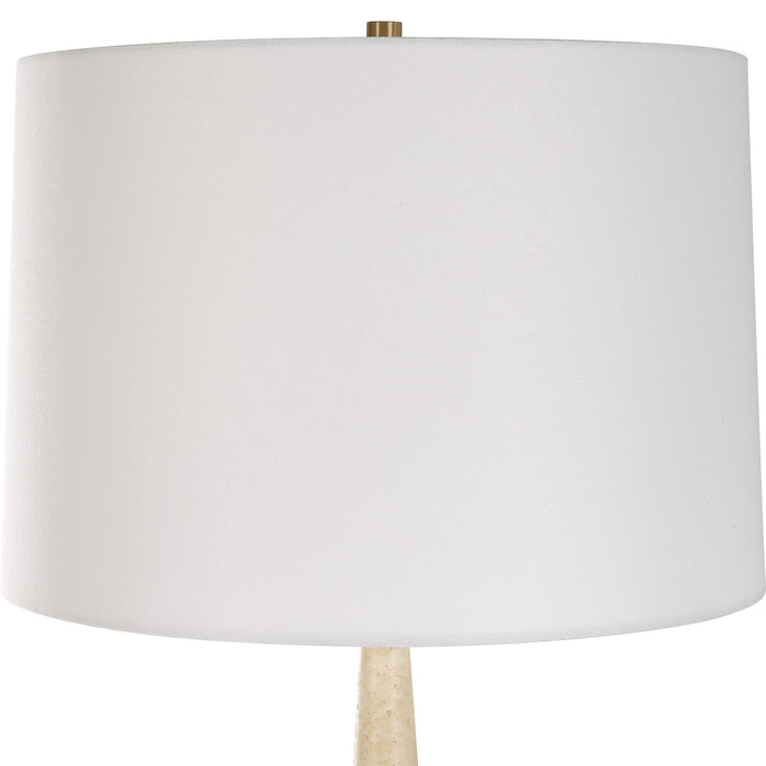 Palu - Travertine Table Lamp - Beige