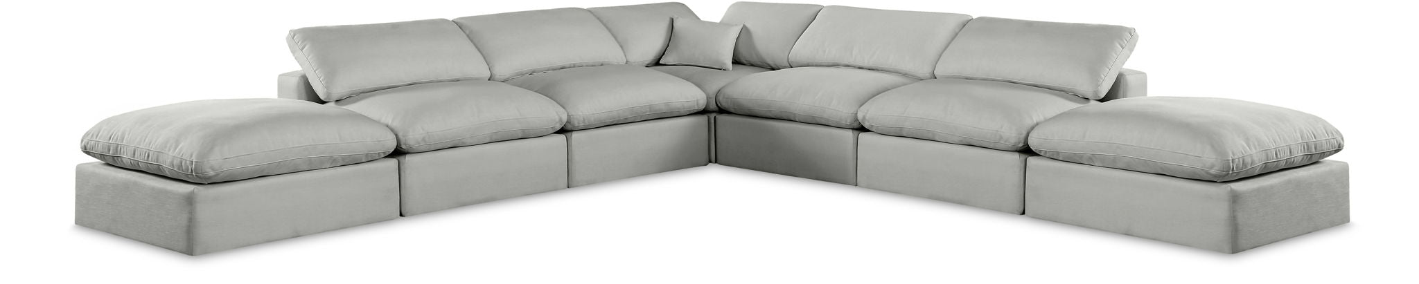 Comfy - 7 Piece Linen Modular Corner Sectional