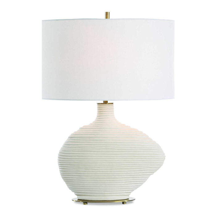 Duostacked - Ceramic Table Lamp - White