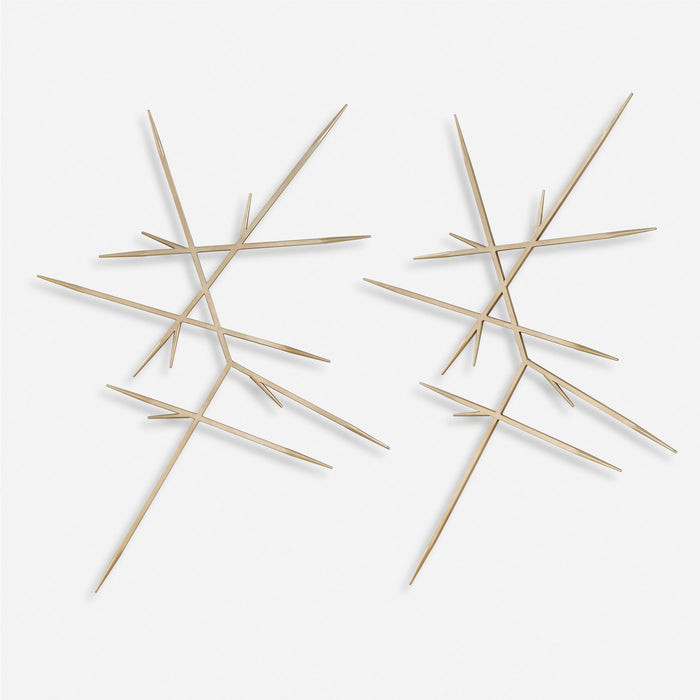 Fireworks - Silver Wall Decor (Set of 2)