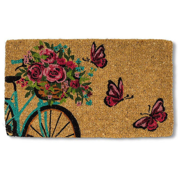 Butterfly & Bike Doormat-18x30"L-3227