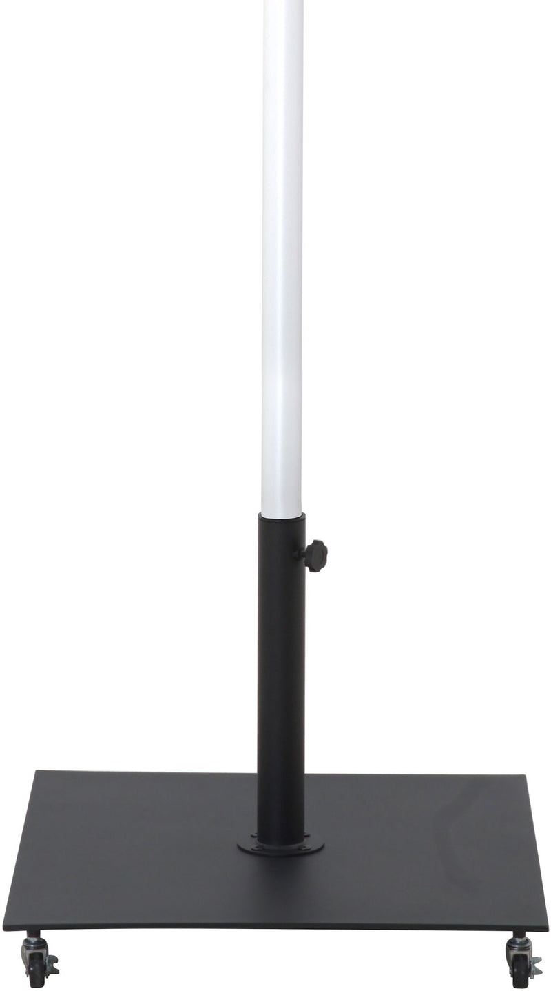 Fiji - Aluminum Patio Umbrella With Square Black And White Base