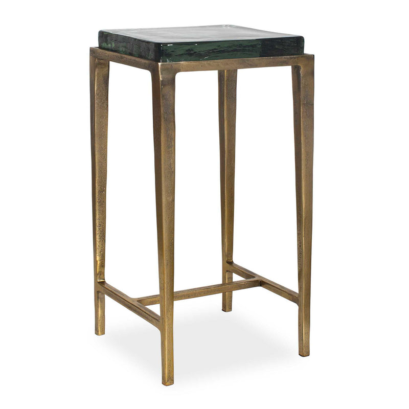 Preston - Square Accent Table - Brass,Gold