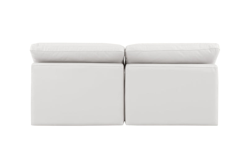 Indulge - Faux Leather 2 Seat Modular Armless Sofa