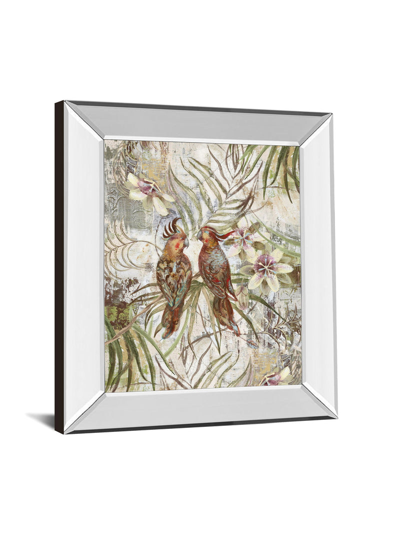 Eye To Eye By Sofi Taylor - Mirror Framed Print Wall Art - Green