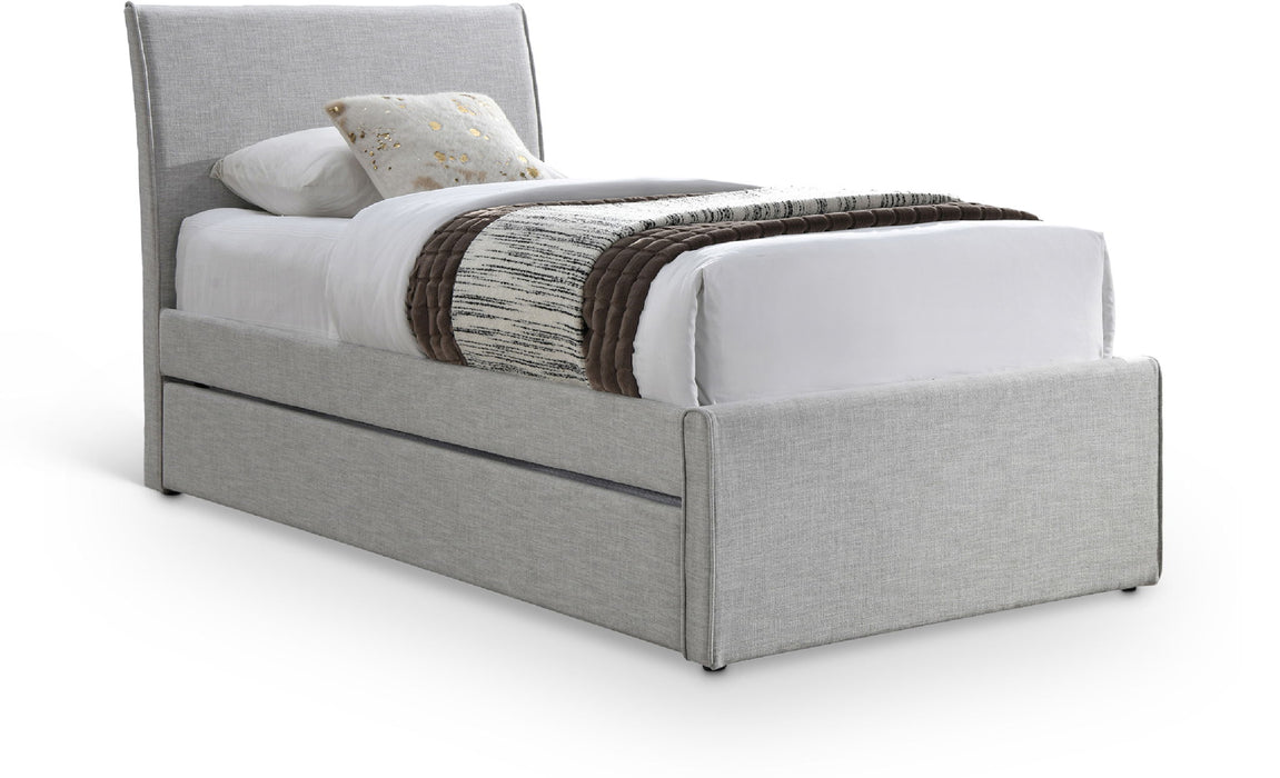 Myles - Linen Twin Trundle Bed