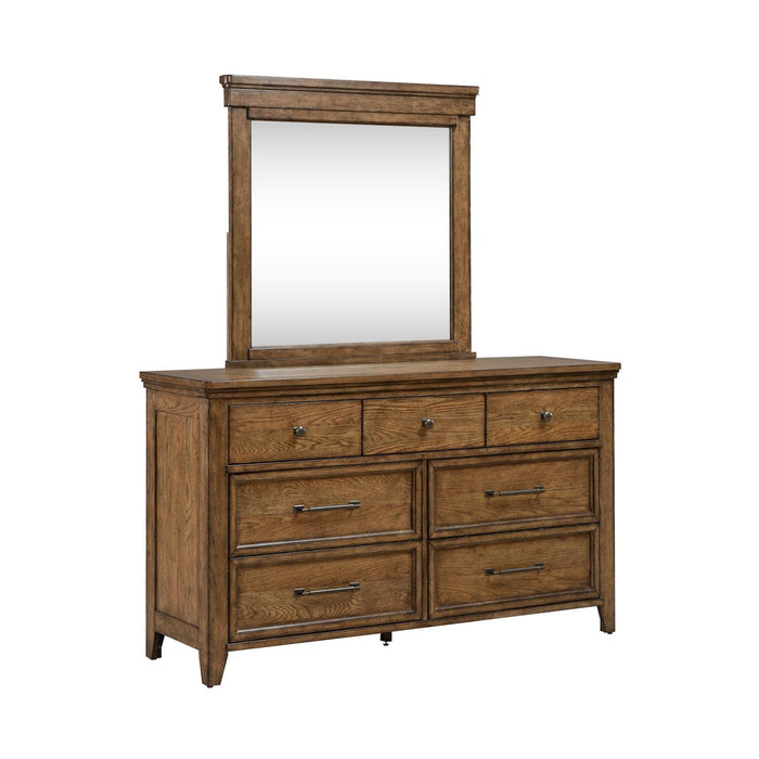 Carolina Park - Dresser & Mirror - Brown